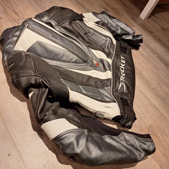 Motorcycle protective leather jacket Joe Rocket size 50 - Picture 4 of 6